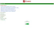 Tablet Screenshot of goalez.com